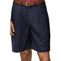 Men's Microfiber Pleated Front Shorts w/ 9" Inseam